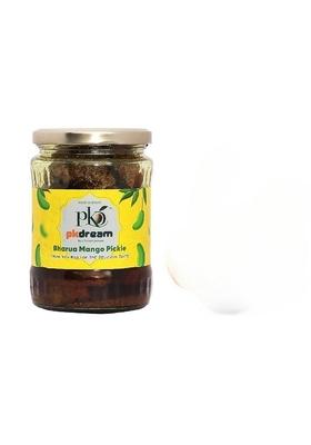 Pkdream Aam Ka Bharua Achar| Mango Pickle| Chemical Free| No Artificial Flavors 100 Authentic Traditional Bihari Taste| Homemade | With Pinksalt Spicy Tangy Available In 500 Gm Pack Of 1 Glass Jar