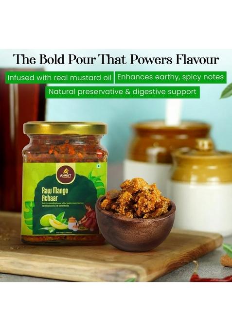 Amrut Elixir Of Life – Mango Pickle Combo 250G Each | Dry Raw In Mustard Oil Sweet Choonda Free No Preservatives Homemade Handcrafted