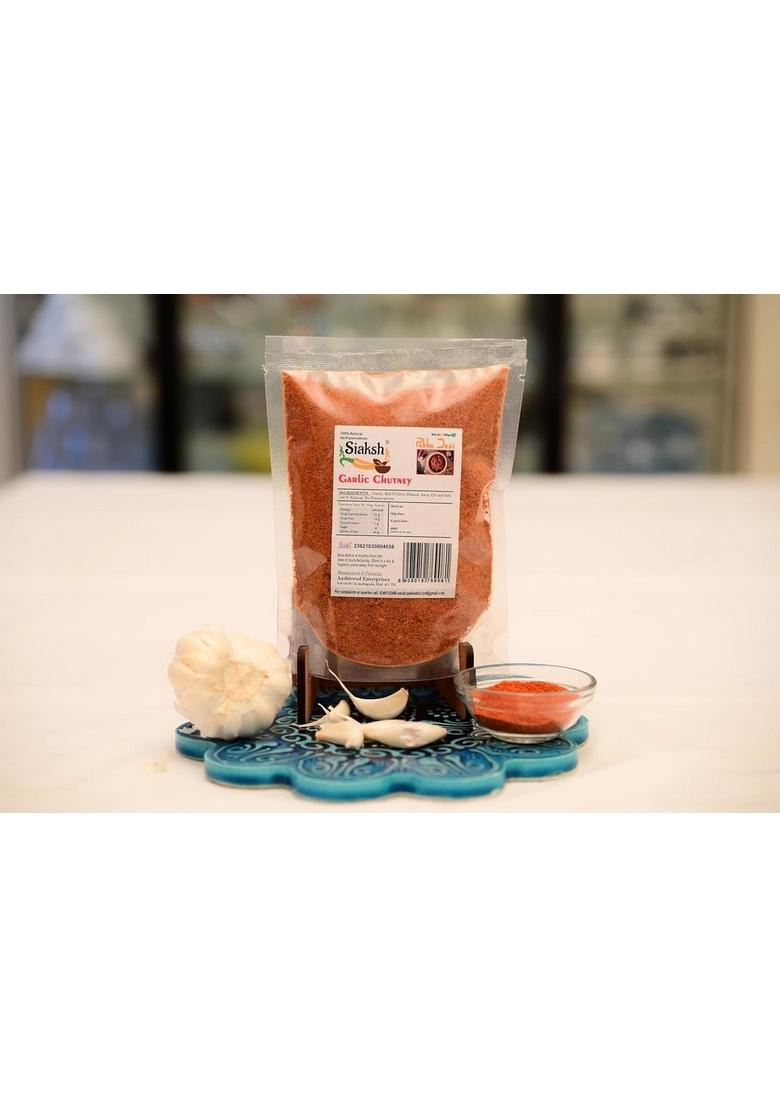 Siaksh Special Healthy Tasty Instant Ready To Use Garlic Chutney Powder With Delicious Taste In Pack Of 1 100Gm