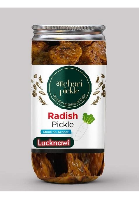 Achari Pickles Lucknawi Radish Pickle Homemade Mooli Ka Aachar 400G Mother’S Recipe | Organic North Indian Healthy Traditional Home Made Achaar