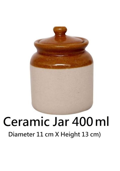 Favor8 Home Made Indian Traditional Spicy Mixed Pickle Mix Achar By Pure Mustard Oil Tangy And In Ceramic Jar 400Ml Pack Of 1 X 350G