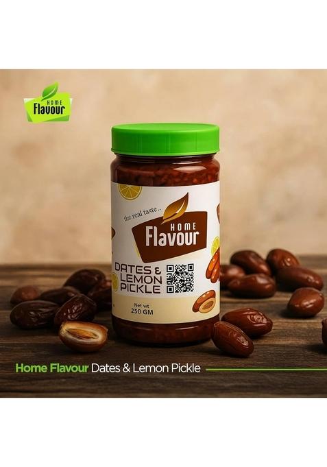 Home Flavour Homemade Dates Lemon Pickle | Kerala Style Sweet Tangy Achar No Preservatives Traditional Indian 250G