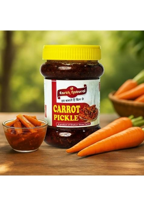 Earth Natural Traditional Indian Pickle Combo | Authentic Homemade Style Taste Rich Spices Classic Flavours Perfect Meal Companion Carrot Mixed