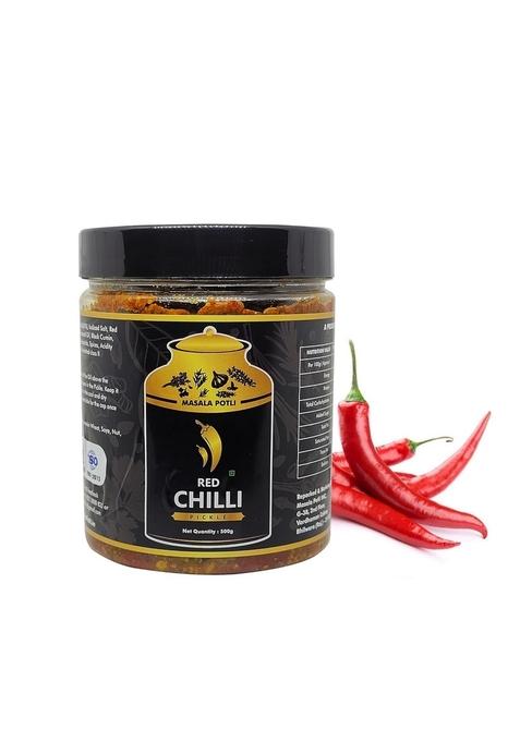 Masala Potli Gujarati Red Chilli Pickle 500Gm Spicy And Tangy Lal Mirch Ka Achar Authentic Pickles Home Style Traditional Indian Flavors