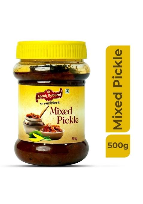 Earth Natural Classic Indian Pickle Combo | Authentic Homemade Flavours Traditional Spice Blend Delicious Add On For Every Meal Red Chilli Mixed