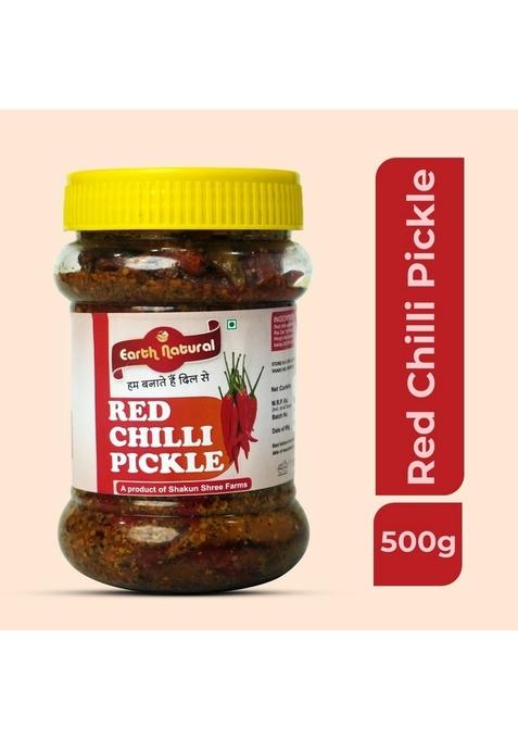 Earth Natural Classic Indian Pickle Combo | Authentic Homemade Flavours Traditional Spice Blend Delicious Add On For Every Meal Red Chilli Mixed