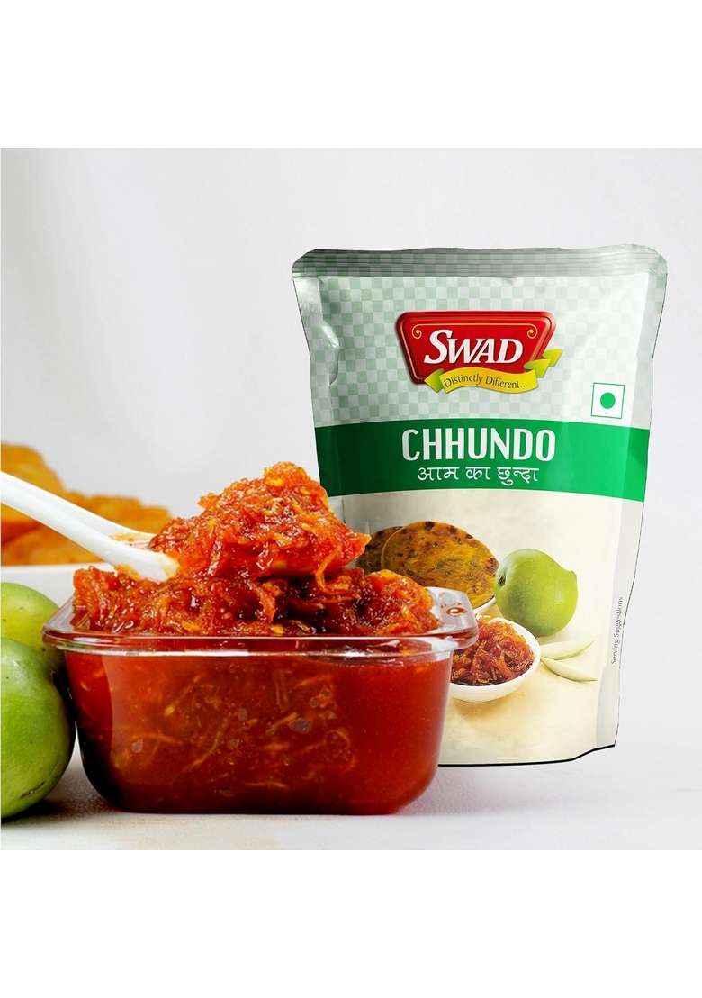 Swad Traditional Delicious Mango Chhundo Pickle Sweet Aam Ka Chhunda Meetha Aachar 200 Gm Pack Of 8 - Indya