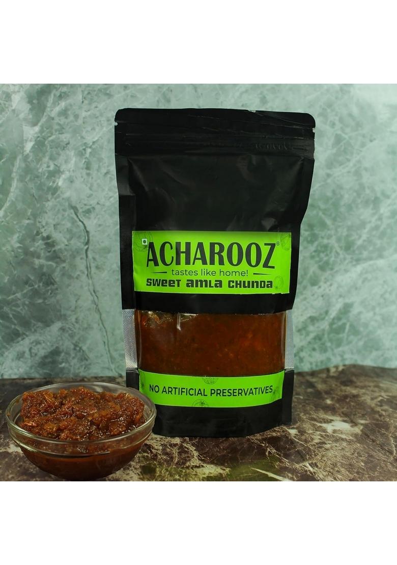 Acharooz Tastes Like Home Sweet Amla Chunda Pickle 350G Packet Authentic Achar With Rich Spices Organic Murabba Traditional Indian Recipe Perfect For Meals And Snacks No Artificial Preservatives