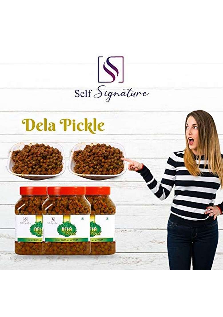 Self Signature Homemade Small Teet Rajasthani Marwadi Pickles Achar Dela 1Kg - Indya