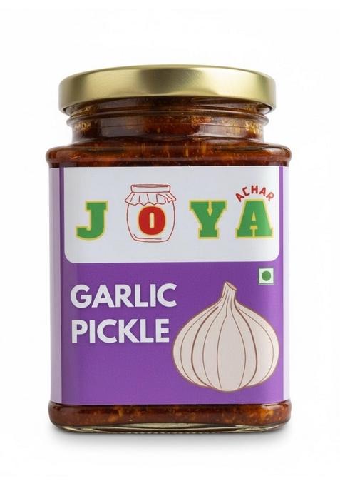 Joya Achar Garlic Pickle Traditional Bengali Recipe 250G Made With Sun Dried Mustard Oil And Spices | No Preservatives Chemical Flavour 100 Homemade