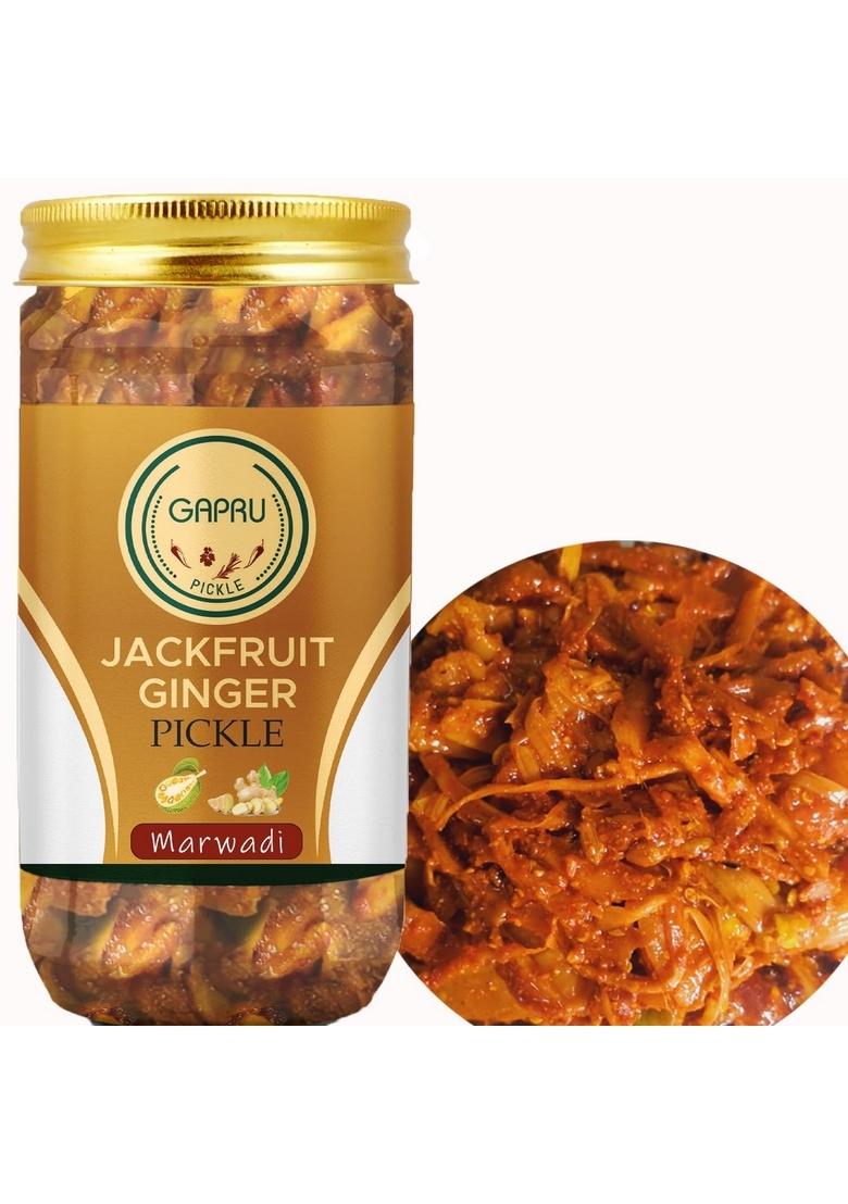 Gapru Pickle Marwadi Kathal Adrak Ka Achar I Homemade Tasty 400 Gm Jackfruit Ginger Organic
