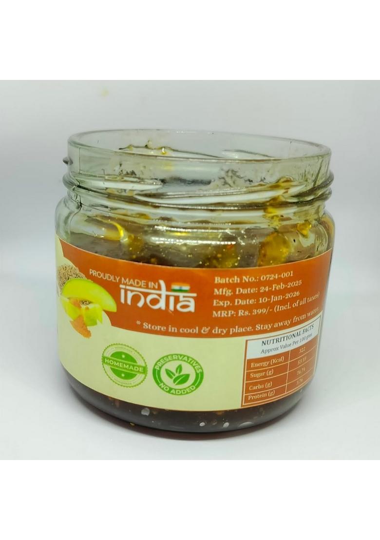 Apna Rasoi Homemade Mango Jeera Chutney – 300G Glass Jar Traditional Sweet Spicy Aam Pickle Style Natural Ingredients No Preservatives Authentic Indian Taste Best For Meals Snacks Tiffins