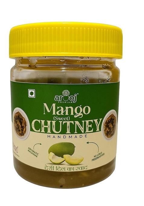 Arooj Mango Chutney Premium Traditional Handmade 500Gm | Authentic Homemade Aam Ki Meethi No Added Preservatives Indian Flavour