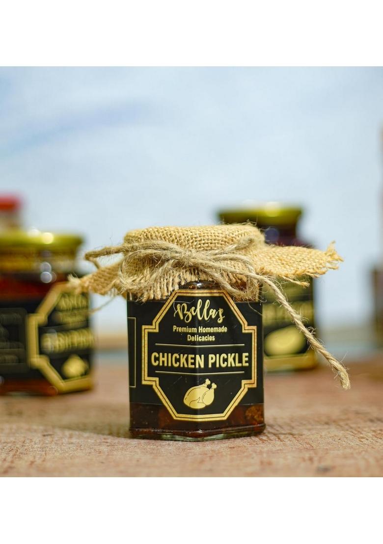 Bellas Bella'S |Homemade Chicken Pickle 220G Traditional Spiced Ready To Eat