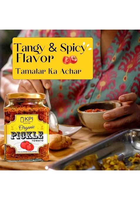 Kpi With Device Homemade Tomato Pickle | Traditional Indian Achaar Authentic Tangy Spicy Taste Made Fresh Organic Chemical Free Achar 750Gm