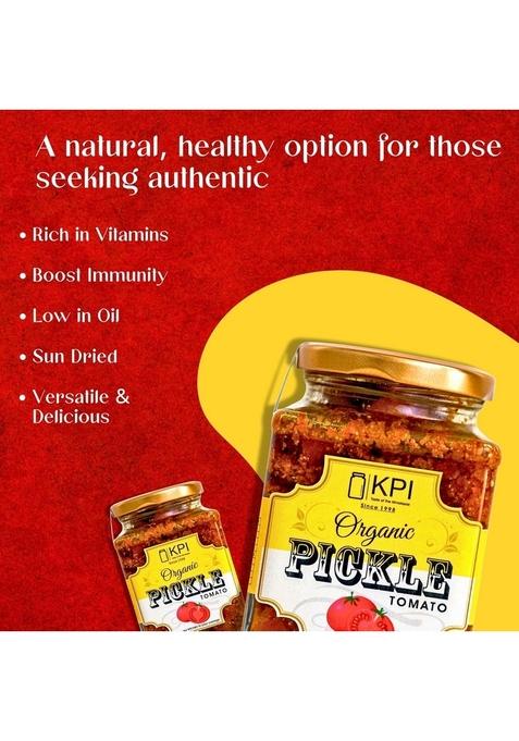 Kpi With Device Homemade Tomato Pickle | Traditional Indian Achaar Authentic Tangy Spicy Taste Made Fresh Organic Chemical Free Achar 750Gm