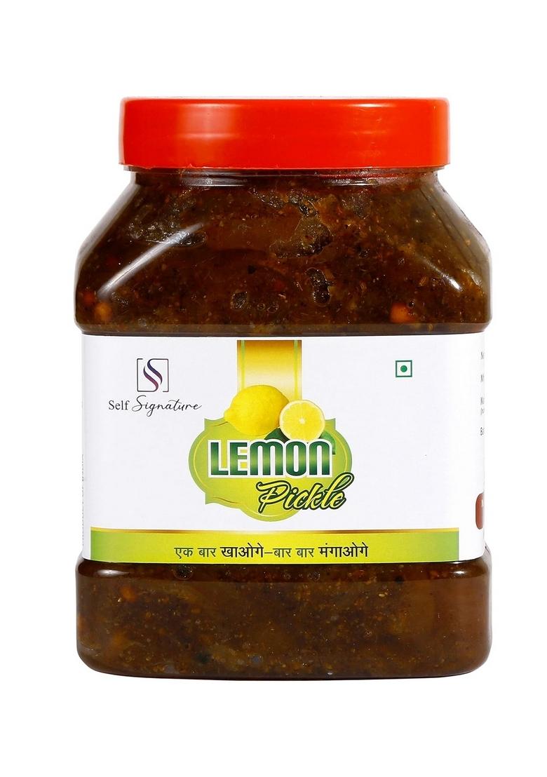 Self Signature Homemade Organic Sweet Lemon Pickle Nimbu Achaar 1Kg