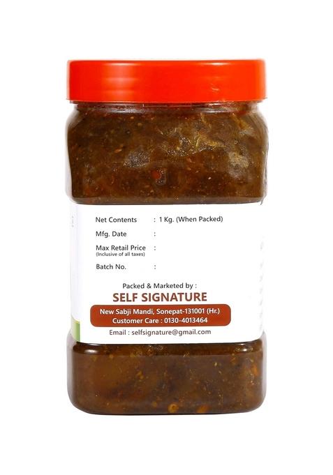 Self Signature Homemade Organic Sweet Lemon Pickle Nimbu Achaar 1Kg