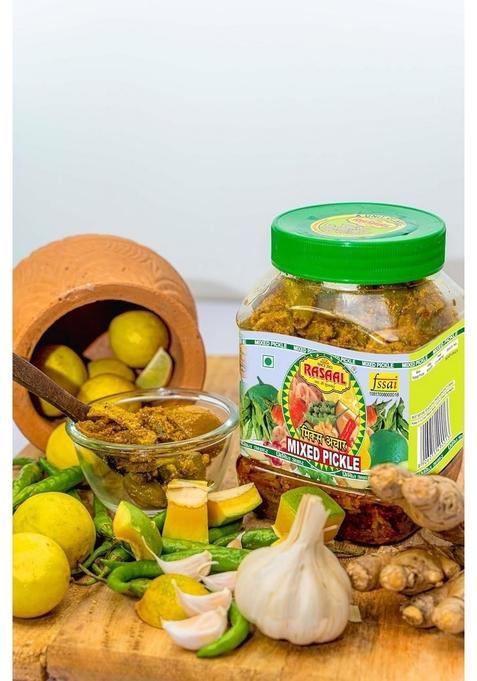 Rasaal Mix Pickle Pachranga Mixed Pickles 1Kg Home Made Recipe Mango Chilli Lemon Carrot Ker Ginger Karonda Lasoda Fruit Punjabi Achar