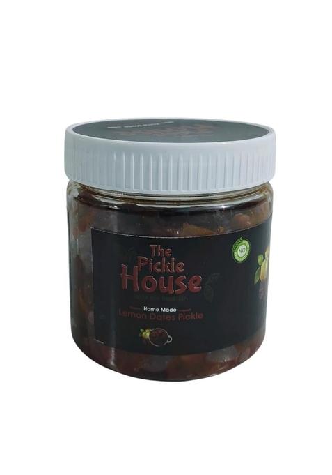 The Pickle House Homemade Lemon Dates | Traditional Kerala Style Sweet Tangy Achar Real Lemons Spices Cold Pressed Sesame Oil No Preservatives 250G