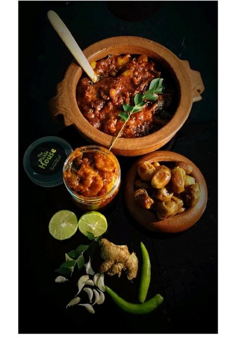The Pickle House Homemade Lemon Dates | Traditional Kerala Style Sweet Tangy Achar Real Lemons Spices Cold Pressed Sesame Oil No Preservatives 250G