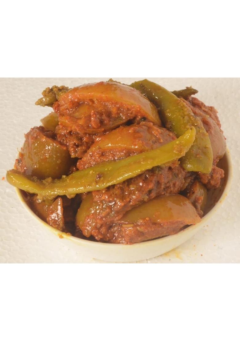 Achari Pickles Banarasi Lemon Green Chilly Pickle Homemade Neembu Harimirch Aachar 400G Mother’S Recipe | Organic North Indian Healthy Traditional Home Made Achaar