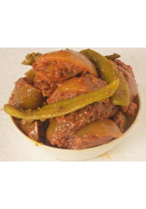 Achari Pickles Banarasi Lemon Green Chilly Pickle Homemade Neembu Harimirch Aachar 400G Mother’S Recipe | Organic North Indian Healthy Traditional Home Made Achaar