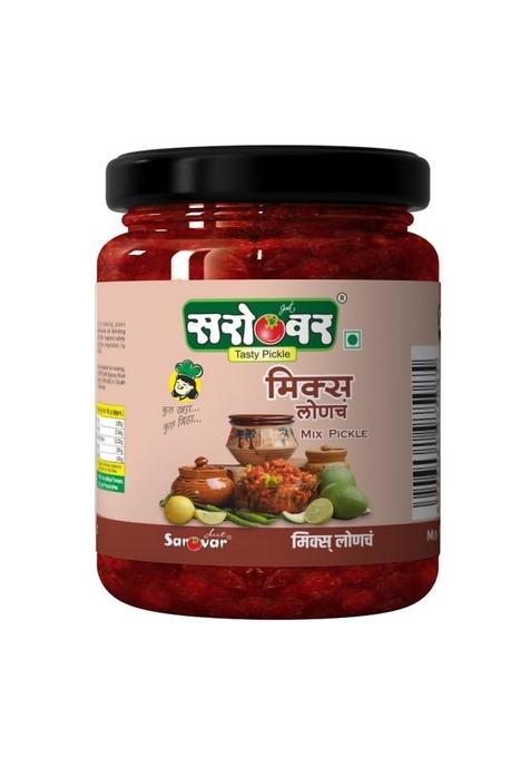 Just Sarovar Mix Pickle Traditional Indian Mixed Vegetable 500 Gm