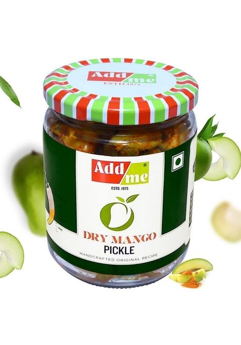 Add Me Home Made Dry Mango Pickle Less Oil 500Gm Sukha Aam Ka Achar 500 Gm Glass Jar