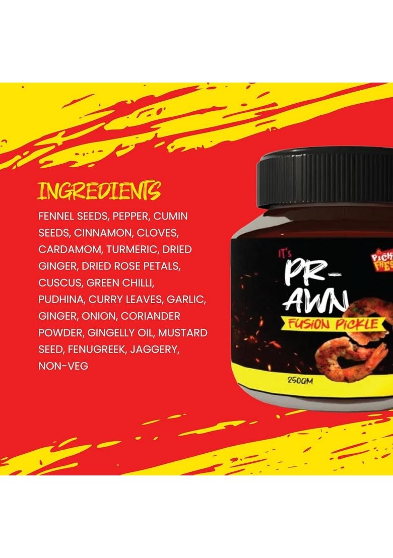 Pickle Fresh Spicy Prawn – Buy 500G And Get Free | No Preservatives Added Pack Of 4 250G Each