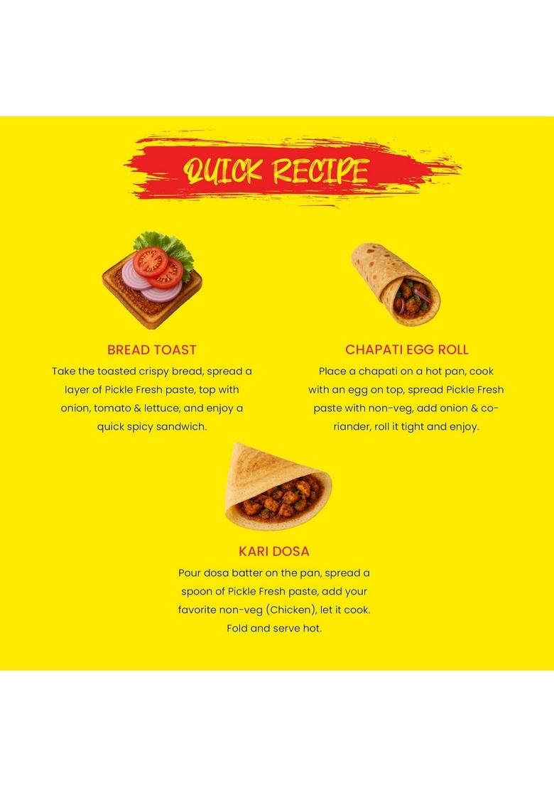 Pickle Fresh Spicy Prawn – Buy 500G And Get Free | No Preservatives Added Pack Of 4 250G Each