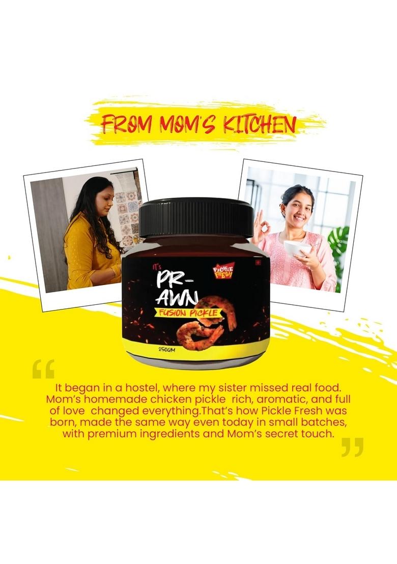 Pickle Fresh Spicy Prawn – Buy 500G And Get Free | No Preservatives Added Pack Of 4 250G Each