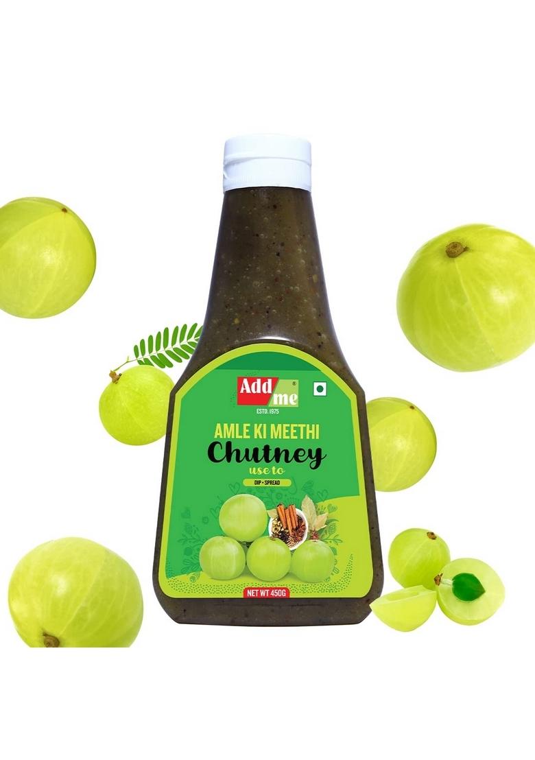 Add Me Home Made Aamle Ki Meethi Chutney 450Gm Sweet Amla Pickle Without Oil 450 G | Pure Vegetarian