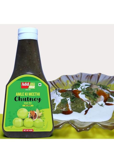 Add Me Home Made Aamle Ki Meethi Chutney 450Gm Sweet Amla Pickle Without Oil 450 G | Pure Vegetarian