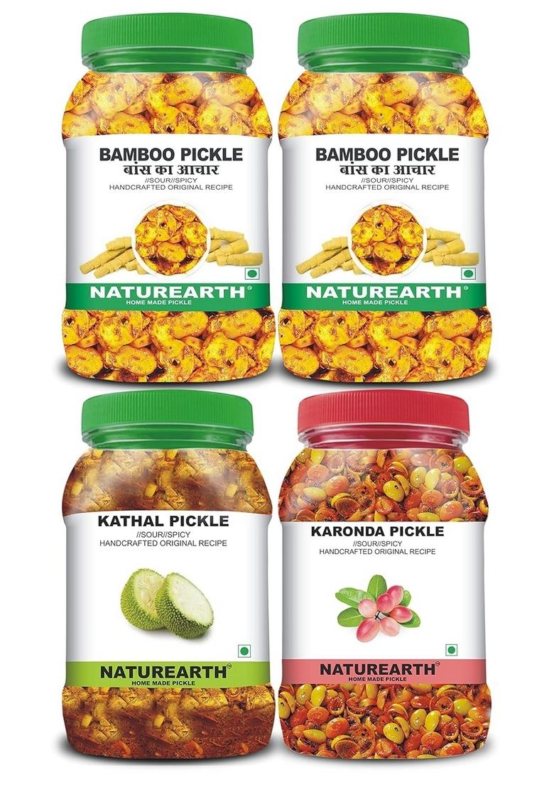 Naturearth 100 Natural Bamboo Pickle Kathal Karondha 800 G Primium Quality Achar