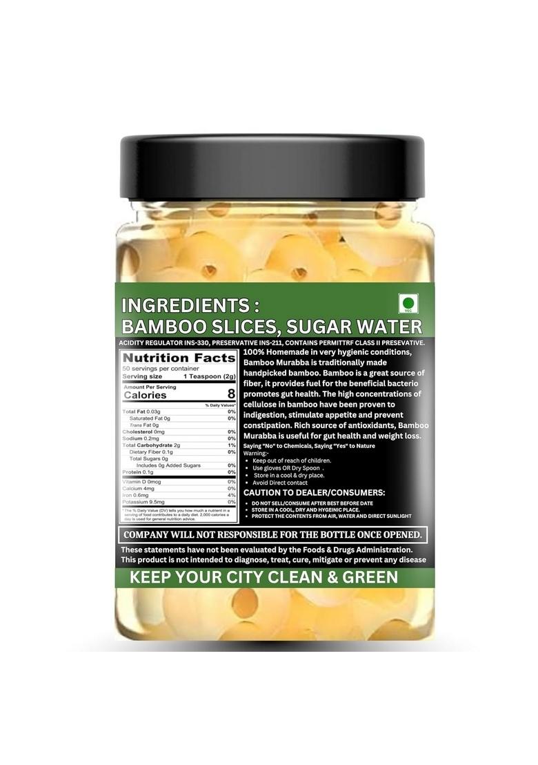 7Herbmaya Bamboo Murabba | Heritage Inspired Sweet Pickle Companion 500 Gm