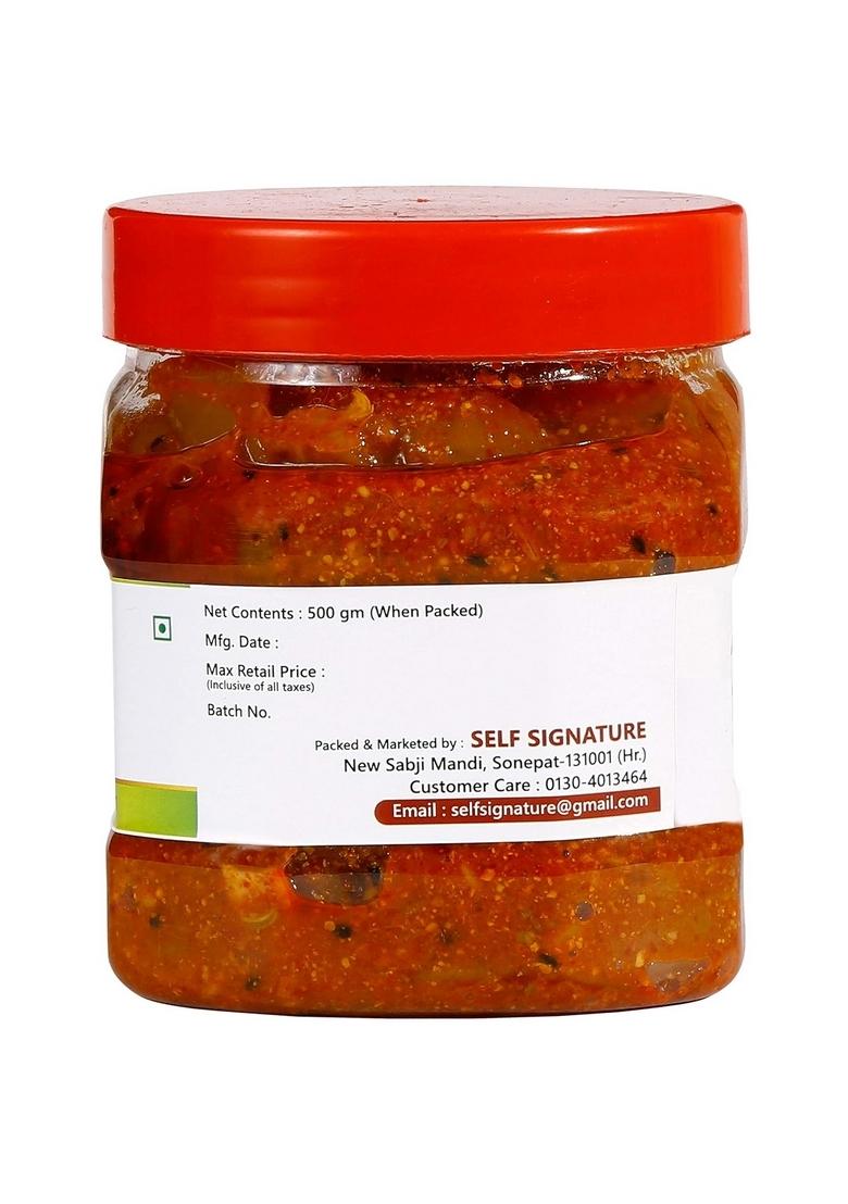 Self Signature Khatta Lemon Pickle Nimbu Ka Achaar 500 Gm