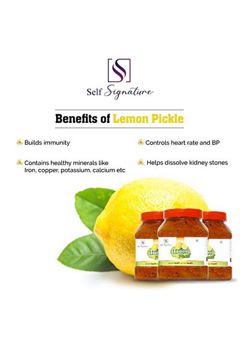 Self Signature Khatta Lemon Pickle Nimbu Ka Achaar 500 Gm