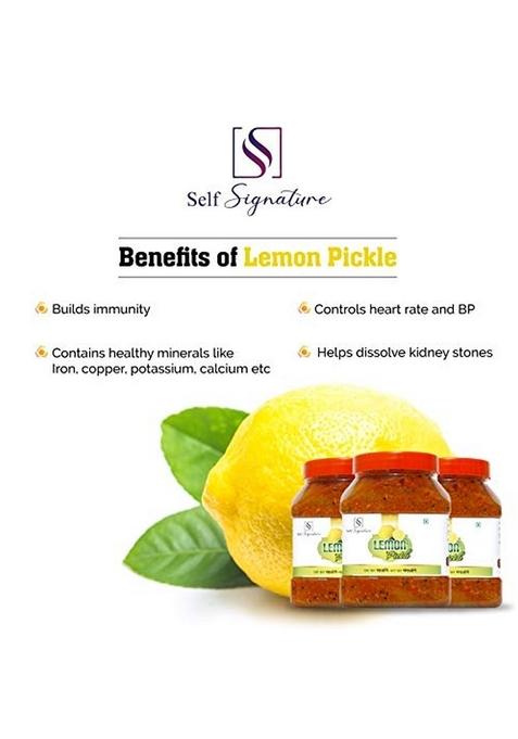 Self Signature Khatta Lemon Pickle Nimbu Ka Achaar 500 Gm