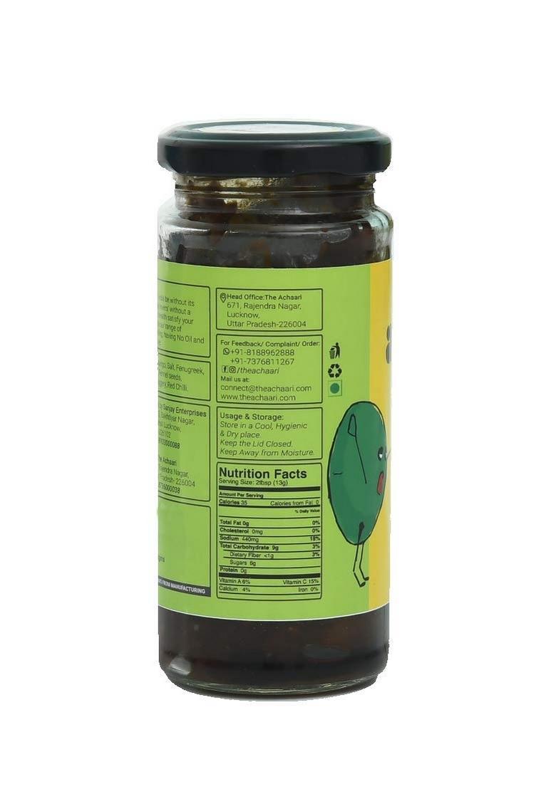 The Achaari Meethi 100 No Oil Preservative Homemade Sweet Mango Pickle 250 Grams
