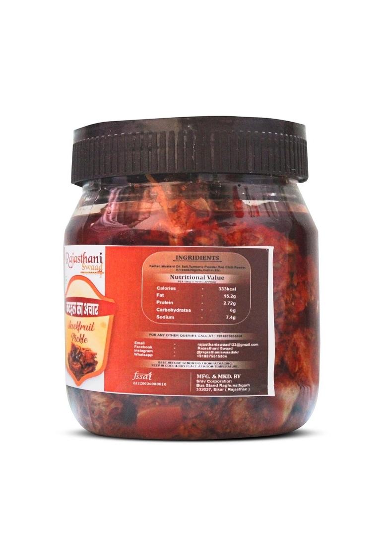 Rajasthani Swaad Fresh Kathal Ka Achar Homemade Jackfruit Pickle 1800 Grams