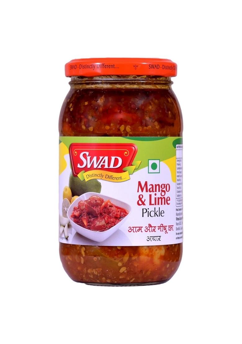 Swad Distinctly Different Delicious Lime Chilli Pickle 400 Gm Nimbu Ka Achar