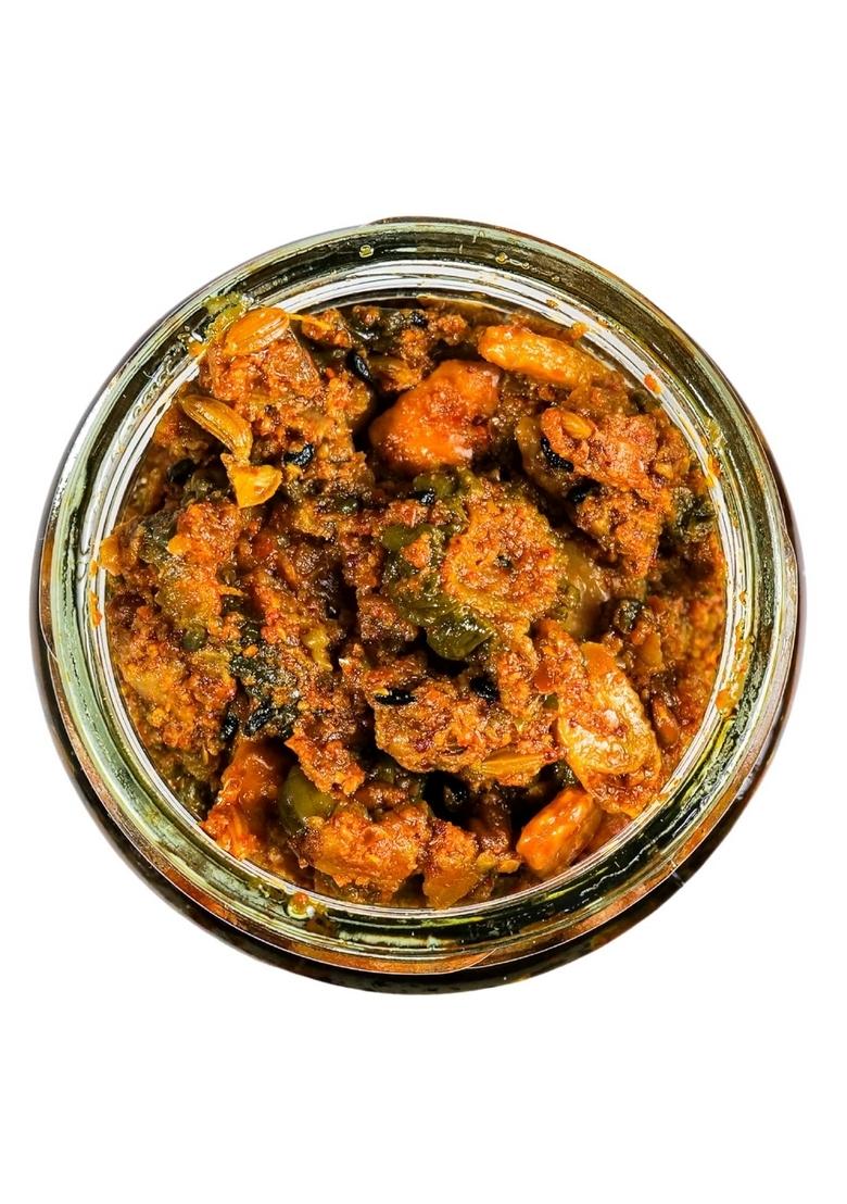 The Rasaveda Authentic Karele Ka Achar 300Gm | Bitter Gourd Pickles North Indian Karela Pickle In Fresh Mustard Oil Glass Jar