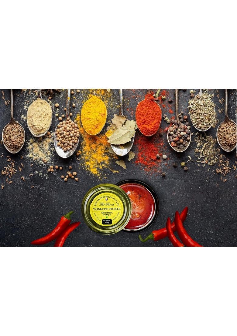 The Roast Tomato Pickle|Andhra Style Pickle|100 Natural Tasty Healthy Authentic Andhra Pickle| 1 Count