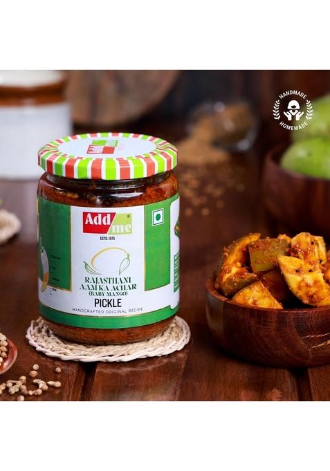 Add Me Rajasthani Masala Aam Ka Achar 500Gm Mango Pickle 500G Homemade Keri Pickles | Authentic Indian Flavor Tangy Spicy Perfect F Or Rice Roti