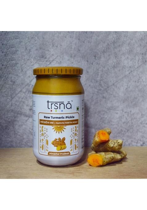 Trsna Raw Turmeric Pickle 400 Grams | Traditionally Made Kachche Haldi Ka Achaar Handpicked Sun Dried Spices Authentic Himachali Techniques Premium Gourmet In Himachal Pradesh
