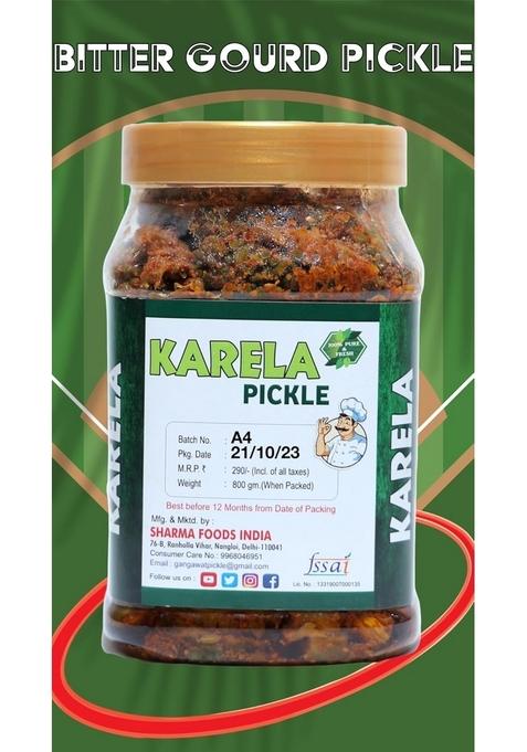 Gangawat Karela Pickle 800G Made Karele Ka Achar Bitter Gourd Pickles