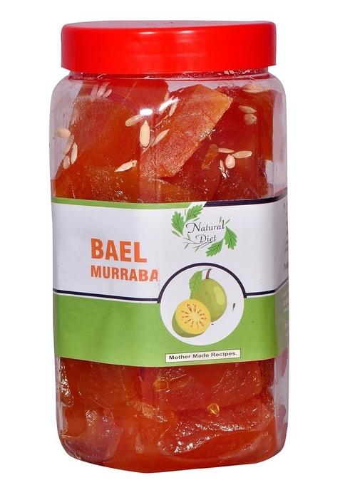 Natural Diet Organic Mother Made Sweet Bael Murabba Pieces 1Kg We Serve You Eat No Artificial Colors Flavors