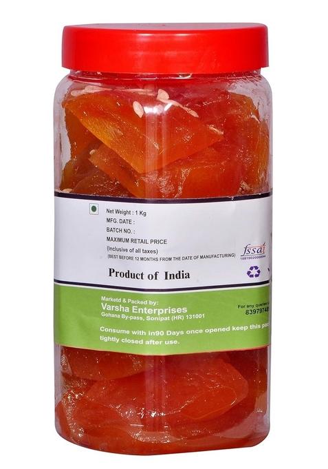 Natural Diet Organic Mother Made Sweet Bael Murabba Pieces 1Kg We Serve You Eat No Artificial Colors Flavors