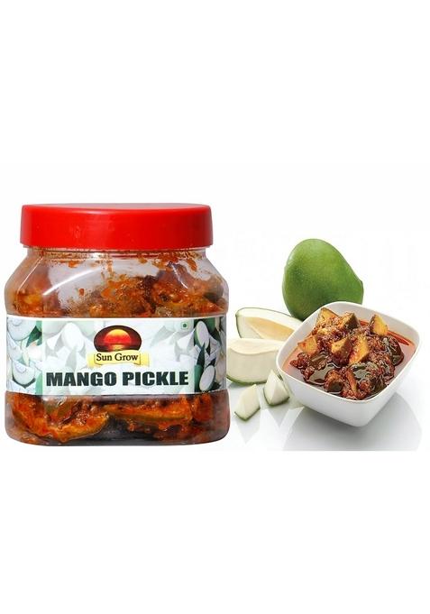 Sun Grow Homemade Spicy Rajasthani Dry Mango Pickle Aam Ka Achaar 400 Gram